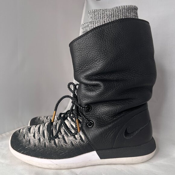 Nike Womens Roshe Two Hi Flyknit Trainers Sneakers Boots size 8 - Picture 1 of 6